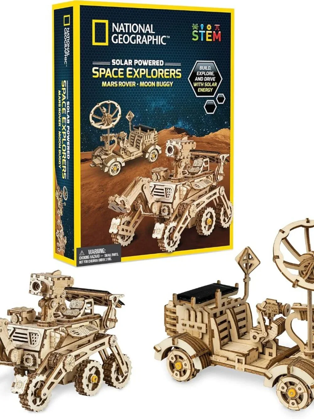 NEW NATIONAL GEOGRAPHIC Solar Model Kit Wooden 3D Puzzle Models NASA Space Explo